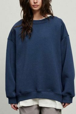 Coquette Aesthetic Oversized Sweatshirt - Y2K Fashion Grunge Style Cute Tops & Pastel Goth Outfits