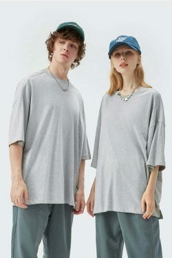 Coquette Aesthetic Oversized Tee: Y2K Fashion with Grunge & Pastel Goth Vibes