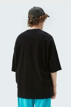 Coquette Aesthetic Oversized Tee: Y2K Fashion with Grunge & Pastel Goth Vibes