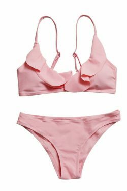 Coquette Aesthetic Padded Bralette Bikini Set - Y2K Fashion Women's Swimwear