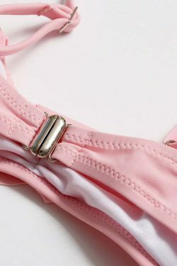 Coquette Aesthetic Padded Bralette Bikini Set - Y2K Fashion Women's Swimwear