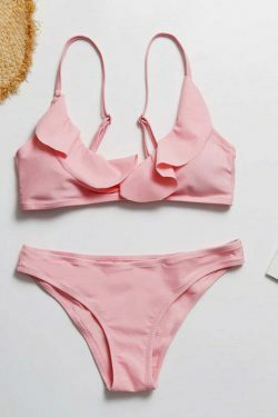 Coquette Aesthetic Padded Bralette Bikini Set - Y2K Fashion Women's Swimwear