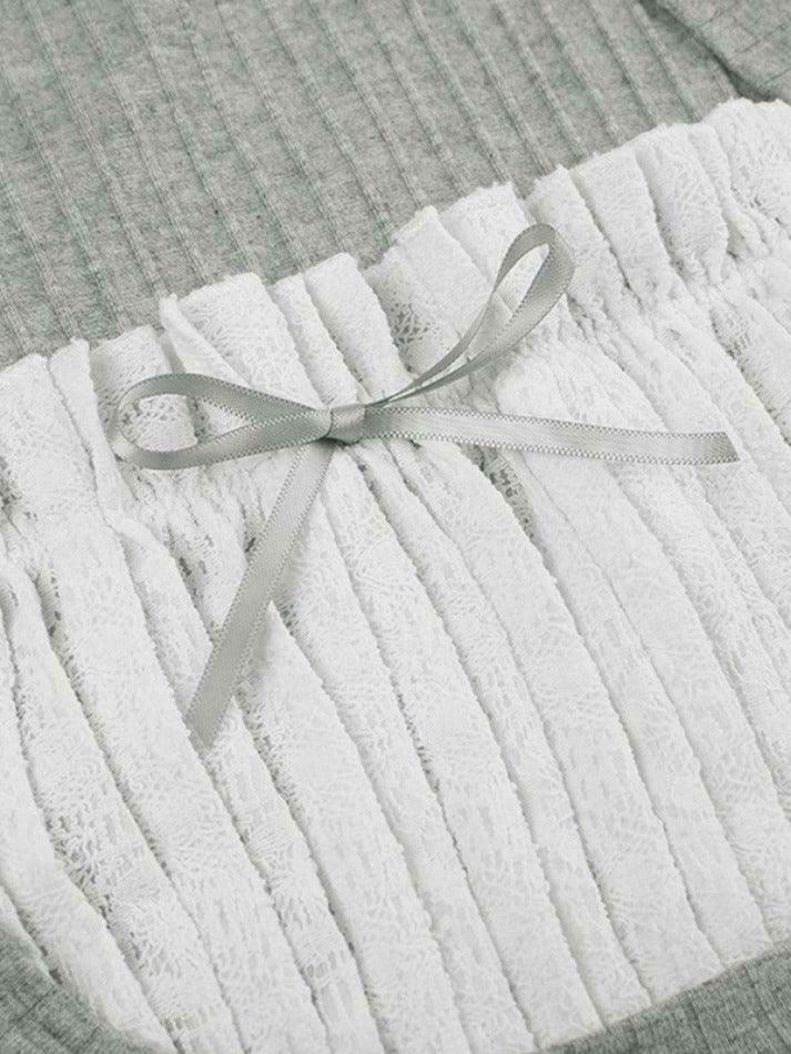 Coquette Aesthetic Patchwork Pleat Fungus Hoodie Coquette Aesthetic Patchwork Pleat Fungus Hoodie