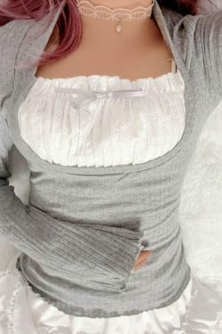 Coquette Aesthetic Patchwork Pleat Fungus Hoodie