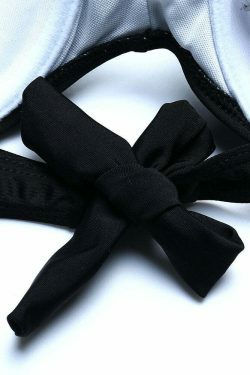 Coquette Aesthetic Patchwork Thong Ruffled Bikini - Y2K Fashion Swimwear