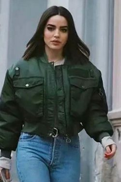 Coquette Aesthetic Pine Groove Bomber Jacket - Y2K Fashion Women's Outerwear