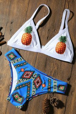 Coquette Aesthetic Pineapple Bathing Suit - Y2K Fashion Swimwear