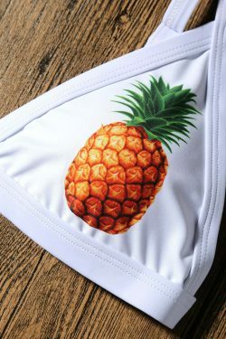 Coquette Aesthetic Pineapple Bathing Suit - Y2K Fashion Swimwear
