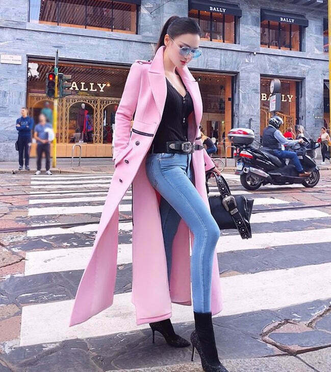 Coquette Aesthetic Pink Coat: Y2K Style Mid-Length Outerwear Coquette Aesthetic Pink Coat: Y2K Style Mid-Length Outerwear