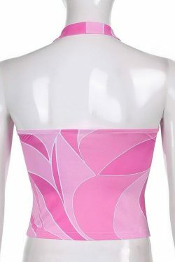 Coquette Aesthetic Pink Top with Y2K Style and Grunge Vibes
