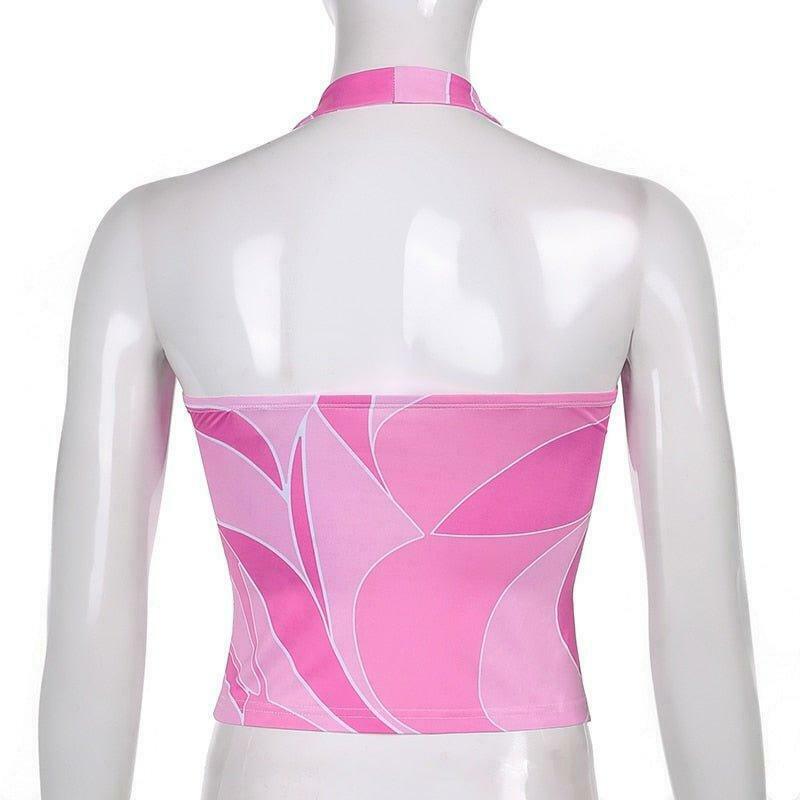 Coquette Aesthetic Pink Top with Y2K Style and Grunge Vibes Coquette Aesthetic Pink Top with Y2K Style and Grunge Vibes