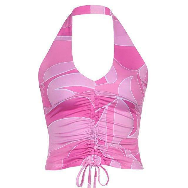 Coquette Aesthetic Pink Top with Y2K Style and Grunge Vibes Coquette Aesthetic Pink Top with Y2K Style and Grunge Vibes