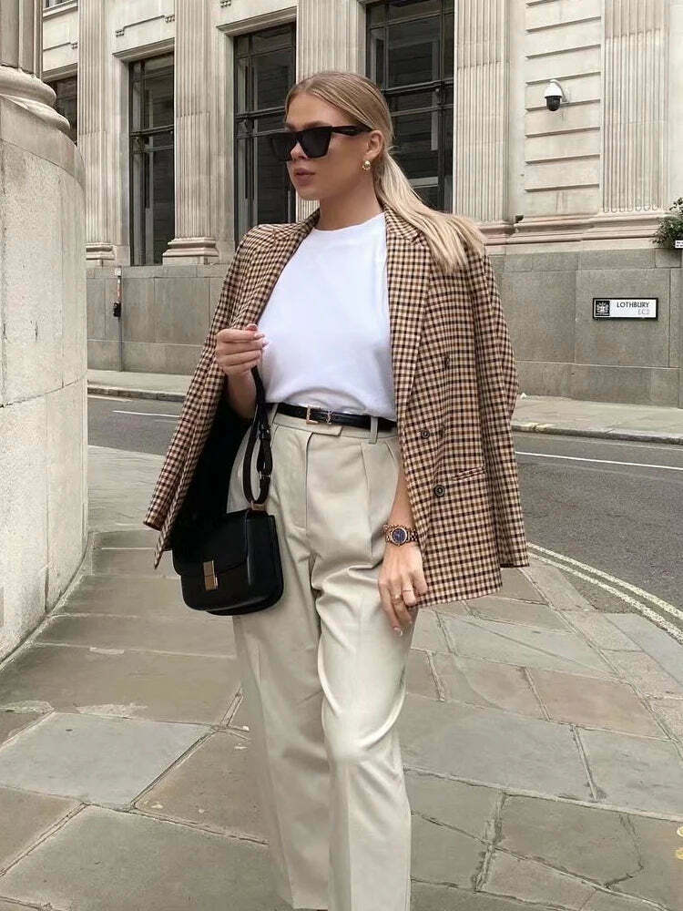 Coquette Aesthetic Plaid Harmony Coat - Y2K Fashion Grunge Style Cute Tops & Cargo Skirt Coquette Aesthetic Plaid Harmony Coat - Y2K Fashion Grunge Style Cute Tops & Cargo Skirt