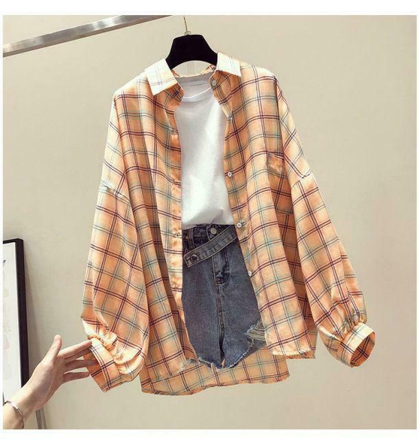 Coquette Aesthetic Plaid Shirt - Y2K Fashion Women's Grunge Style Top Coquette Aesthetic Plaid Shirt - Y2K Fashion Women's Grunge Style Top