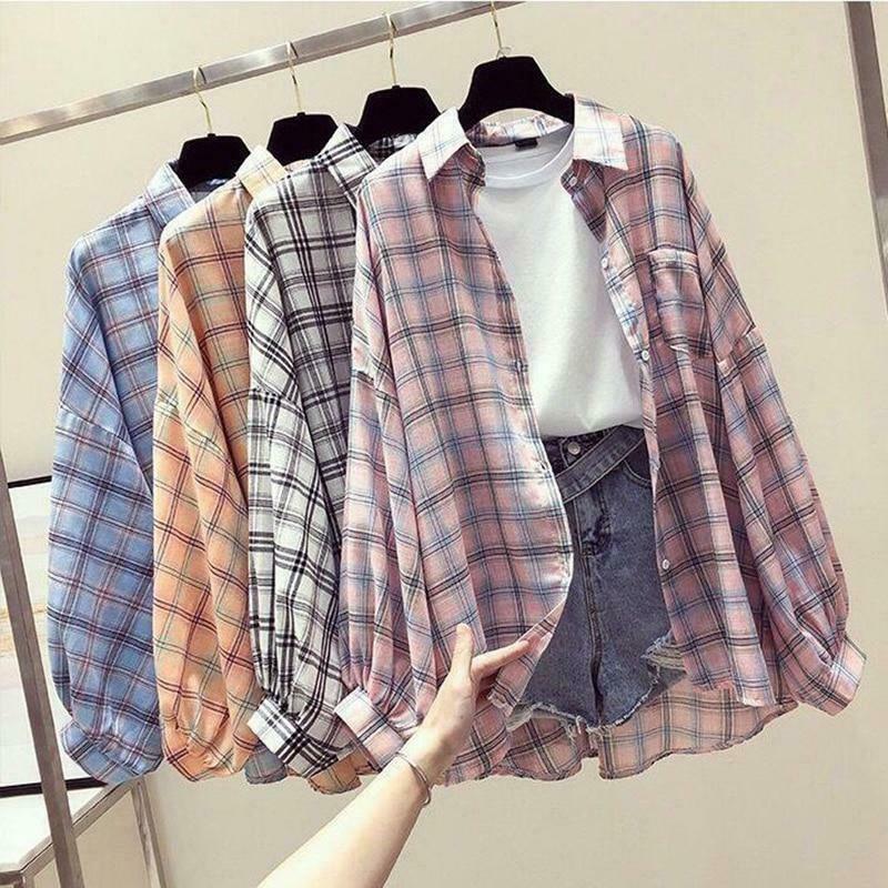 Coquette Aesthetic Plaid Shirt - Y2K Fashion Women's Grunge Style Top Coquette Aesthetic Plaid Shirt - Y2K Fashion Women's Grunge Style Top