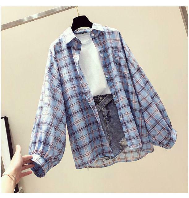 Coquette Aesthetic Plaid Shirt - Y2K Fashion Women's Grunge Style Top Coquette Aesthetic Plaid Shirt - Y2K Fashion Women's Grunge Style Top