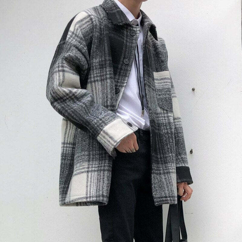 Coquette Aesthetic Plaid Winter Jacket - Y2K Fashion for Women