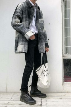 Coquette Aesthetic Plaid Winter Jacket - Y2K Fashion for Women