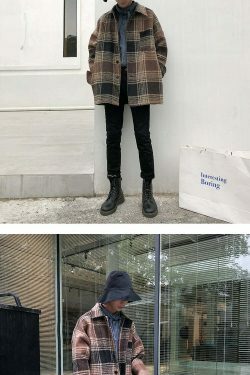 Coquette Aesthetic Plaid Winter Jacket - Y2K Fashion for Women