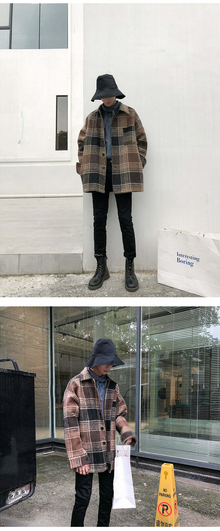 Coquette Aesthetic Plaid Winter Jacket - Y2K Fashion for Women