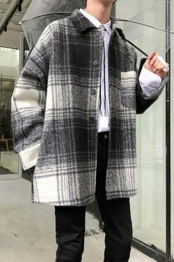 Coquette Aesthetic Plaid Winter Jacket - Y2K Fashion for Women