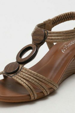 Coquette Aesthetic Platform Mary Janes: Soft Thick Sole Large Size Wedge Heel Sandals