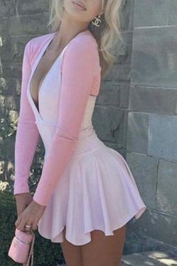 Coquette Aesthetic Pleat Sway Mini Dress - Y2K Fashion Women's Clothing