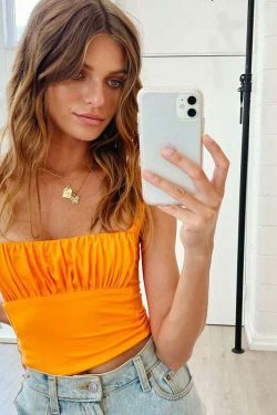 Coquette Aesthetic Pleated Cami: Y2K Fashion Top - Grunge Style, Pastel Goth, Cute Tops, Cargo Skirt