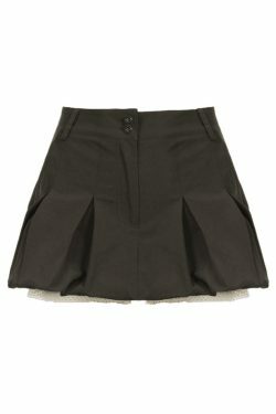 Coquette Aesthetic Pleated Cargo Mini Skirt - Y2K Fashion Statement