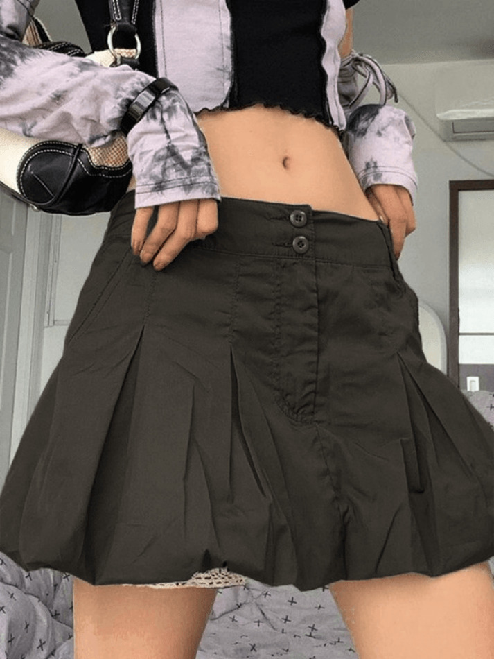 Coquette Aesthetic Pleated Cargo Mini Skirt - Y2K Fashion Statement Coquette Aesthetic Pleated Cargo Mini Skirt - Y2K Fashion Statement