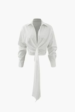 Coquette Aesthetic Pleated Deep V-neck Blouse - Y2K Fashion Grunge Style Cute Tops Pastel Goth