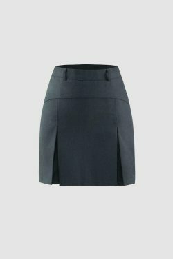 Coquette Aesthetic Pleated Mini Skirt - Y2K Style Grunge Fashion for Women