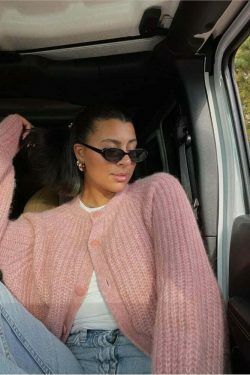 Coquette Aesthetic Plush Pinnacle Chunky Sweater