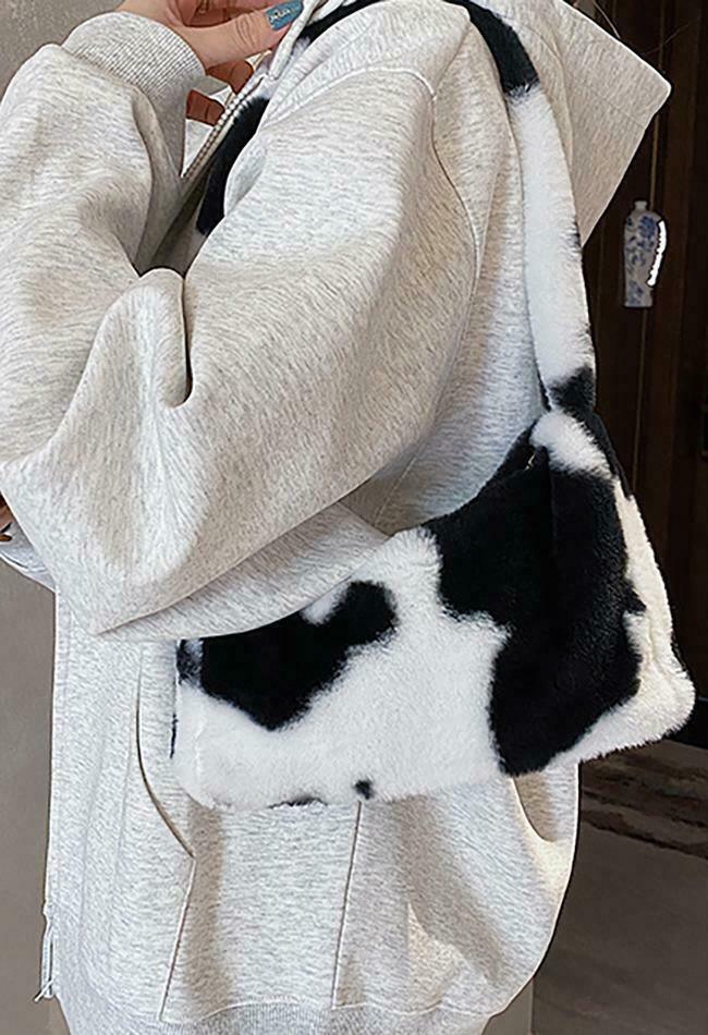 Coquette Aesthetic Plush Shoulder Bag - Y2K Fashion Statement with Grunge and Pastel Goth Vibes Coquette Aesthetic Plush Shoulder Bag - Y2K Fashion Statement with Grunge and Pastel Goth Vibes