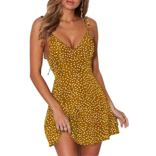 Coquette Aesthetic Polka Dot Ruffled Cami Dress - Y2K Fashion Statement Piece Coquette Aesthetic Polka Dot Ruffled Cami Dress - Y2K Fashion Statement Piece