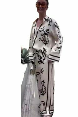 Coquette Aesthetic Printed Set: Y2K Fashion with Grunge Style, Cute Tops & Cargo Skirt