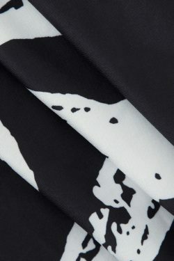 Coquette Aesthetic Printed Tie Strap Cami with Drawstring Slit Skirt Set