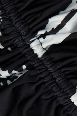 Coquette Aesthetic Printed Tie Strap Cami with Drawstring Slit Skirt Set