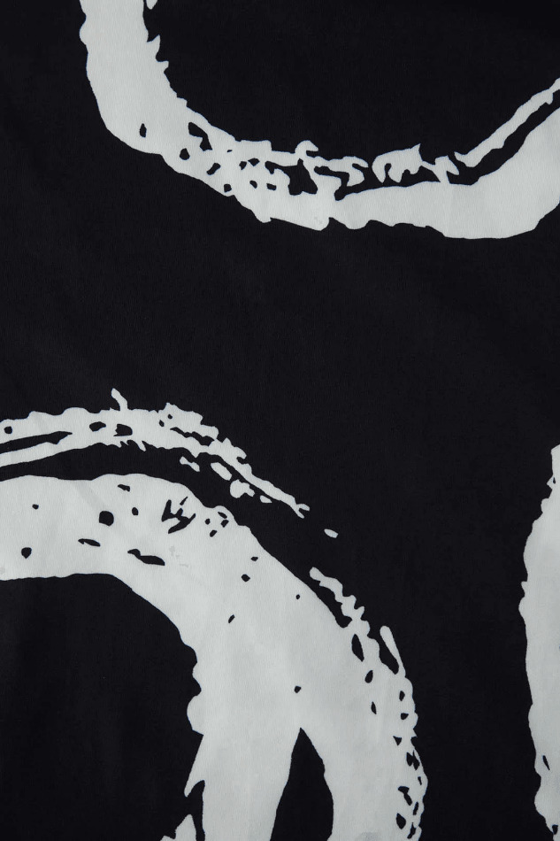 Coquette Aesthetic Printed Tie Strap Cami with Drawstring Slit Skirt Set