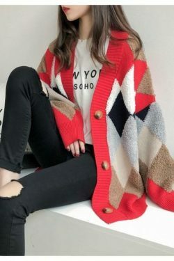 Coquette Aesthetic Puff Sleeve Loose Sweater - Y2K Fashion Women's Clothing