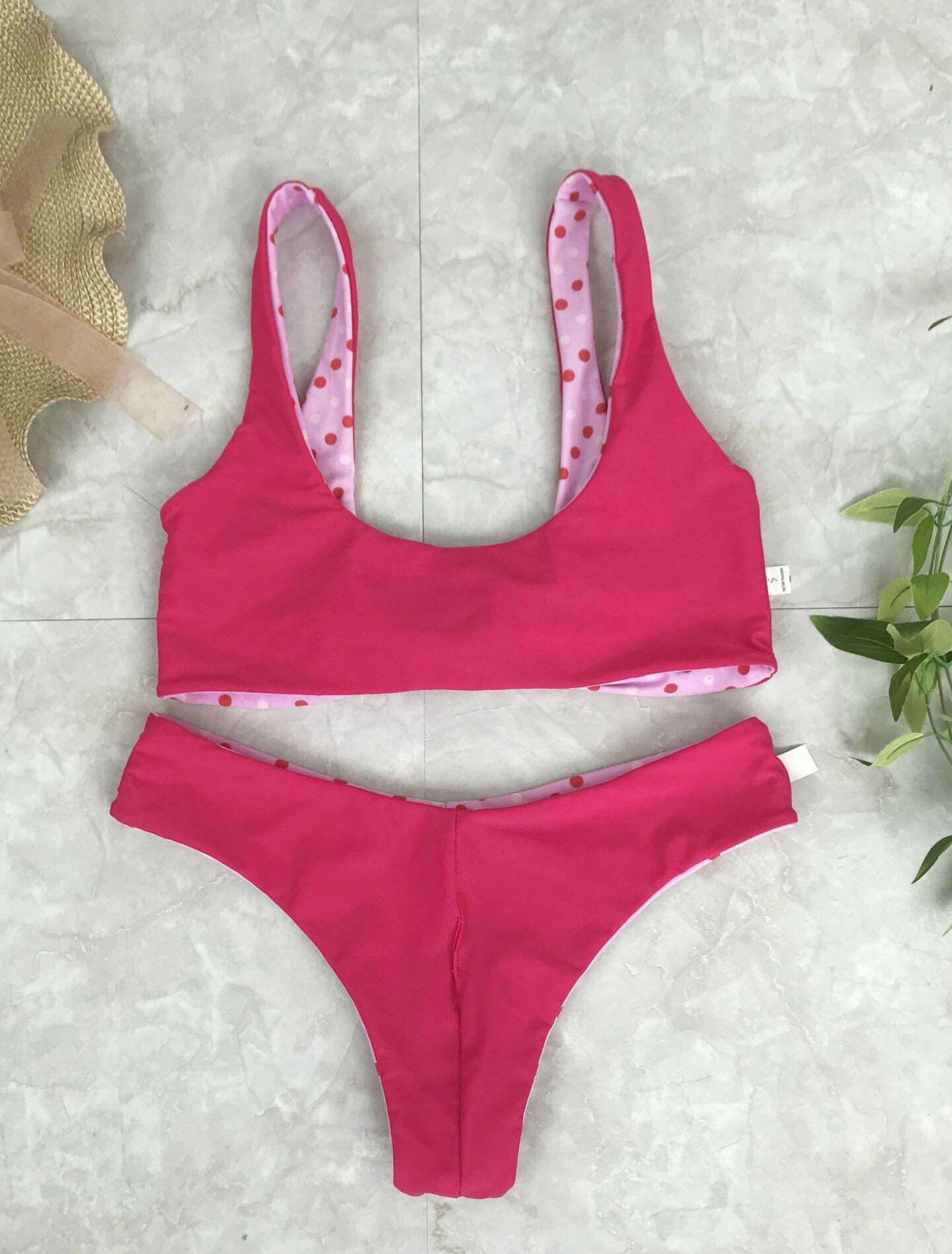 Coquette Aesthetic Red Polka Dot Bikini Set - Y2K Fashion Swimwear Coquette Aesthetic Red Polka Dot Bikini Set - Y2K Fashion Swimwear