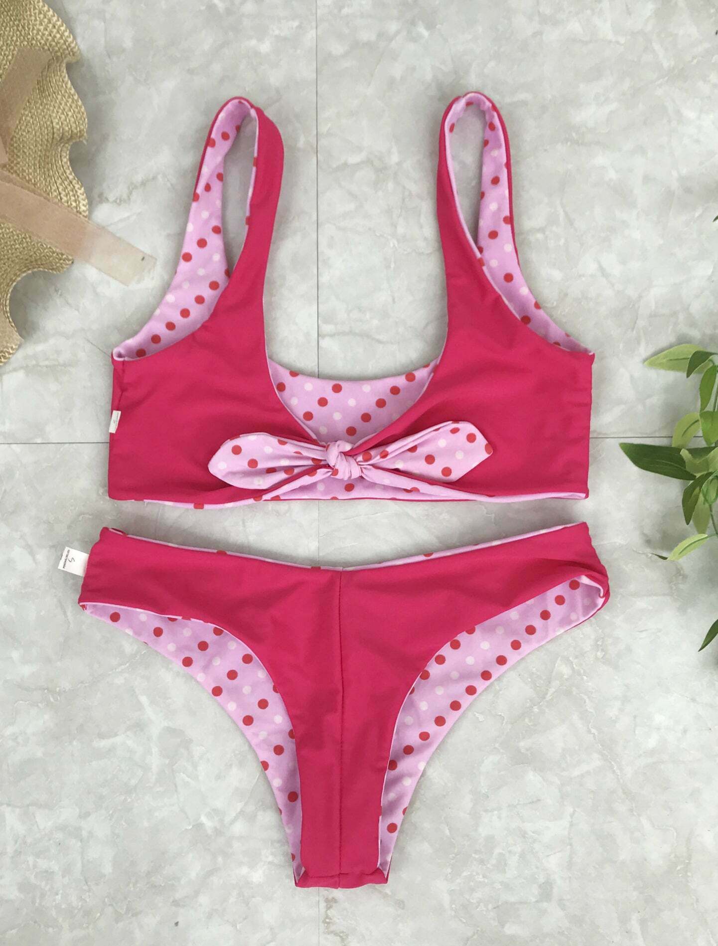 Coquette Aesthetic Red Polka Dot Bikini Set - Y2K Fashion Swimwear Coquette Aesthetic Red Polka Dot Bikini Set - Y2K Fashion Swimwear