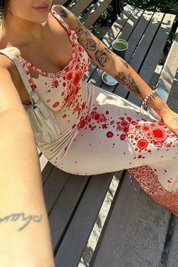 Coquette Aesthetic Red Spots Maxi Dress - Y2K Fashion Statement for Women