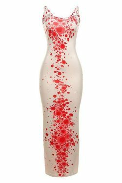 Coquette Aesthetic Red Spots Maxi Dress - Y2K Fashion Statement for Women