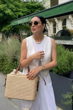 Coquette Aesthetic Reina V-Neck Sleeveless Waistcoat - Y2K Fashion Women's Clothing