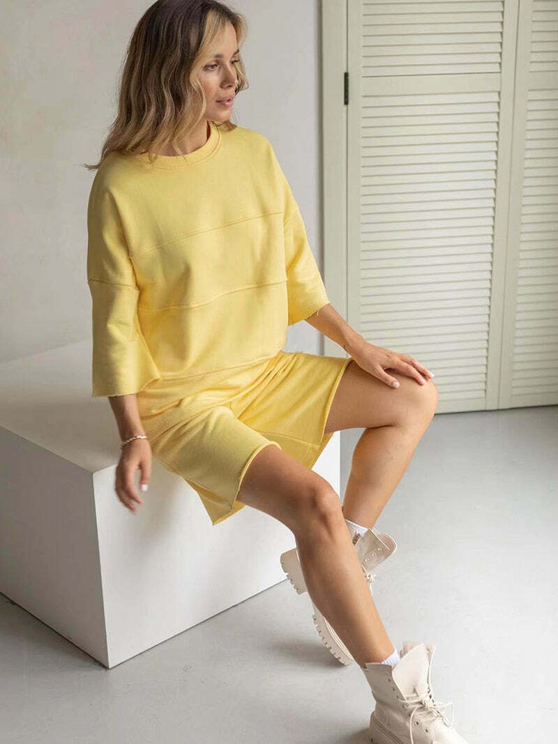 Coquette Aesthetic Remy Patchwork Shorts Set - Y2K Fashion Outfit Coquette Aesthetic Remy Patchwork Shorts Set - Y2K Fashion Outfit