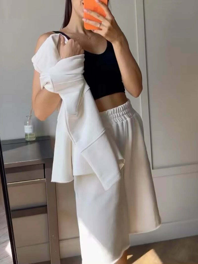 Coquette Aesthetic Remy Patchwork Shorts Set - Y2K Fashion Outfit Coquette Aesthetic Remy Patchwork Shorts Set - Y2K Fashion Outfit