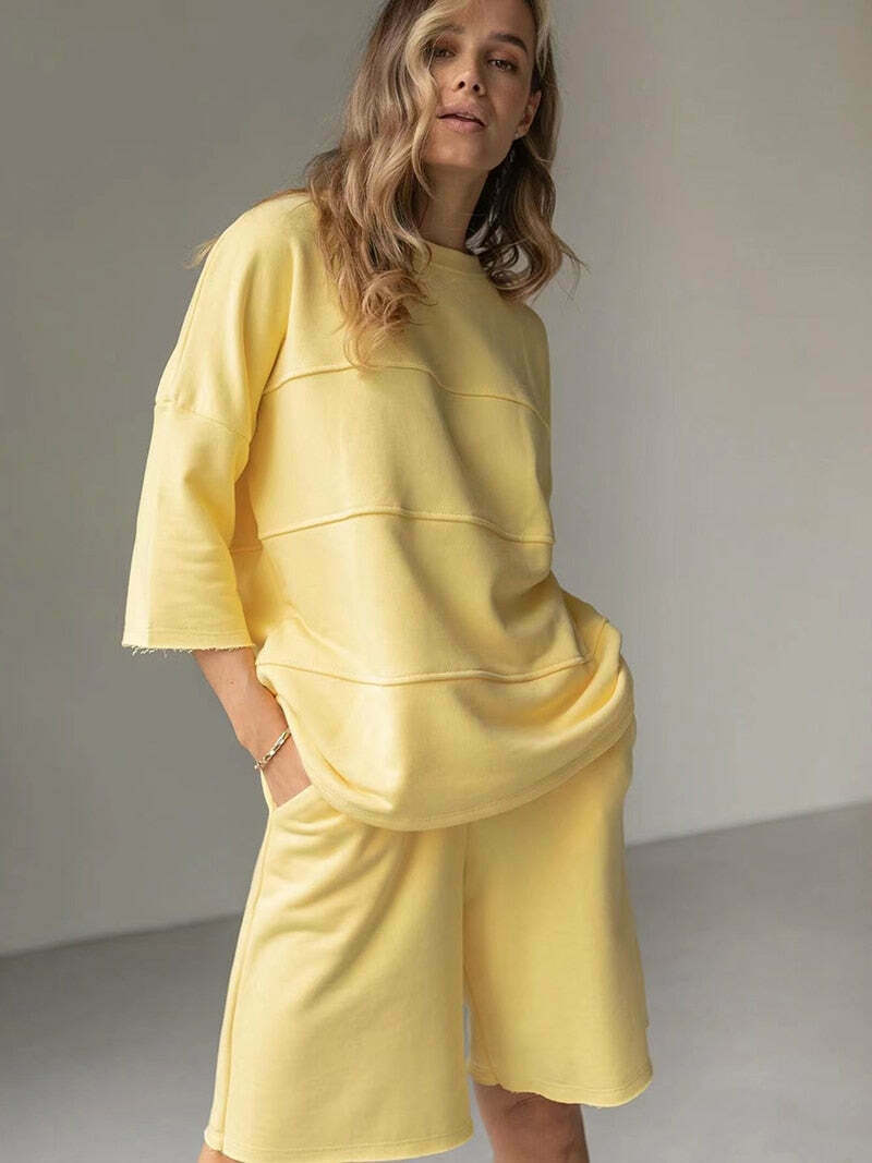 Coquette Aesthetic Remy Patchwork Shorts Set - Y2K Fashion Outfit Coquette Aesthetic Remy Patchwork Shorts Set - Y2K Fashion Outfit