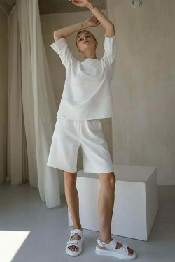 Coquette Aesthetic Remy Patchwork Shorts Set - Y2K Fashion Outfit