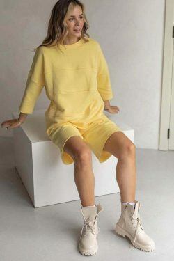 Coquette Aesthetic Remy Patchwork Shorts Set - Y2K Fashion Outfit